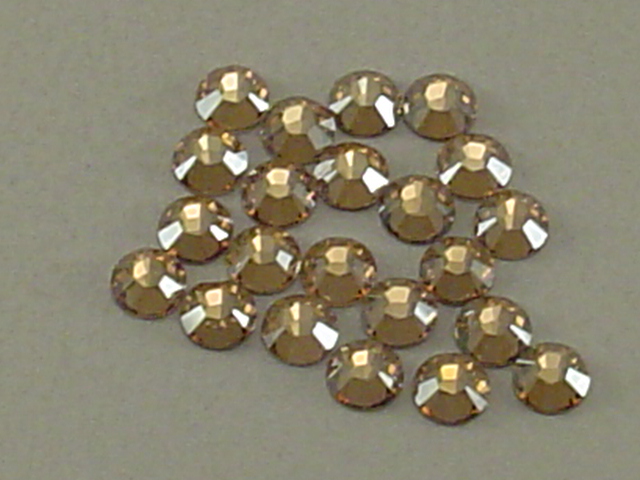 12 pcs. 40ss GOLDEN SHADOW FLATBACK European Rhinestones